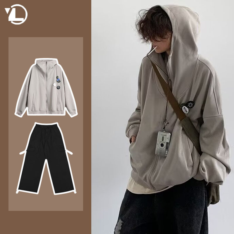 Autumn College Casual Set Men  - đánh giá và giá Haori Japanese Jacket