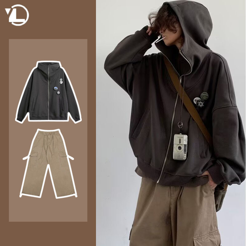 Autumn College Casual Set Men  - đánh giá và giá Haori Japanese Jacket