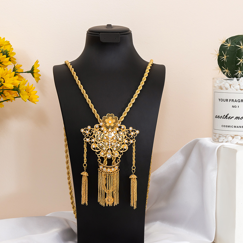 Vintage Hollow Rhinestone Butt - đánh giá và giá Ethnic Fashion Jewellery