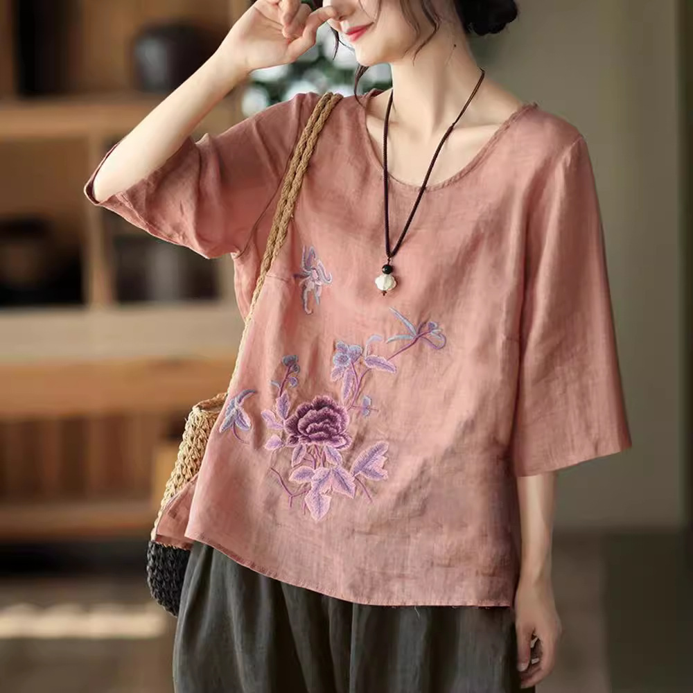 Plus Size Women's Summer Retro - đánh giá và giá Ethnic Fabric