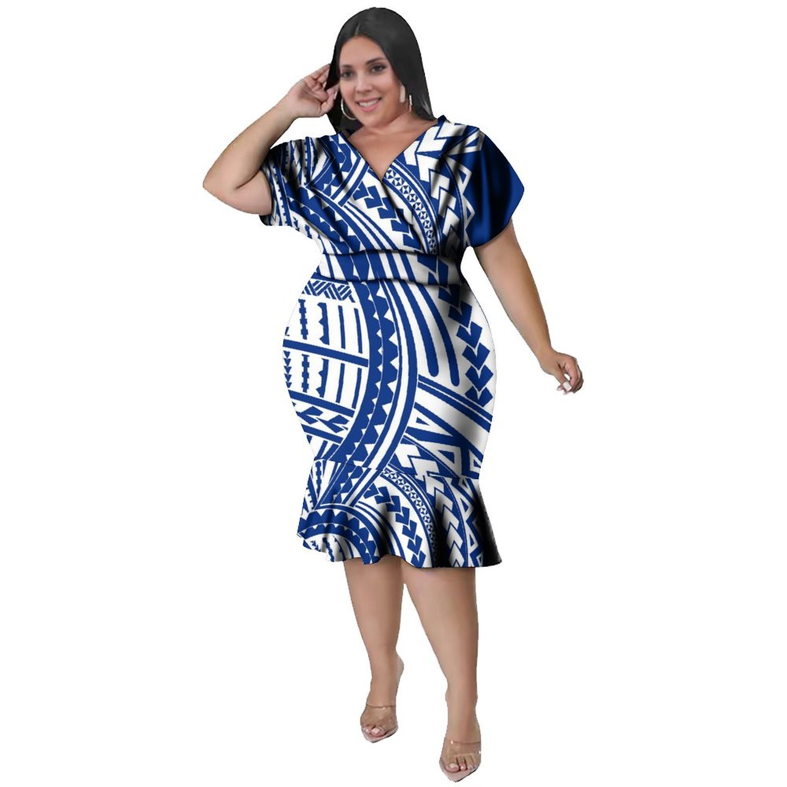 V-Neckline  Women'S Polynesian - đánh giá và giá Ethnic Fabric