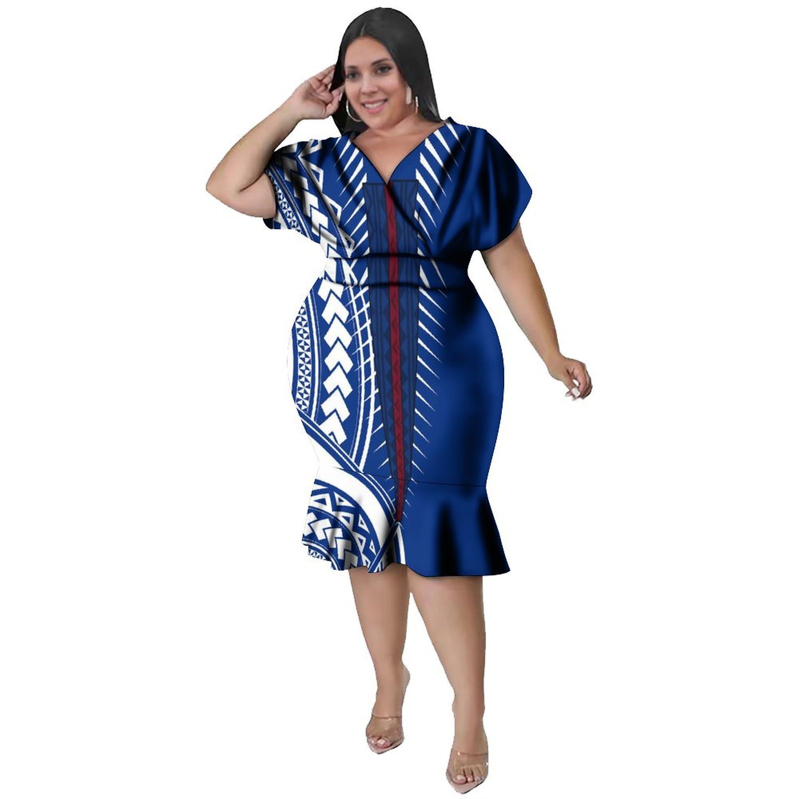 V-Neckline  Women'S Polynesian - đánh giá và giá Ethnic Fabric