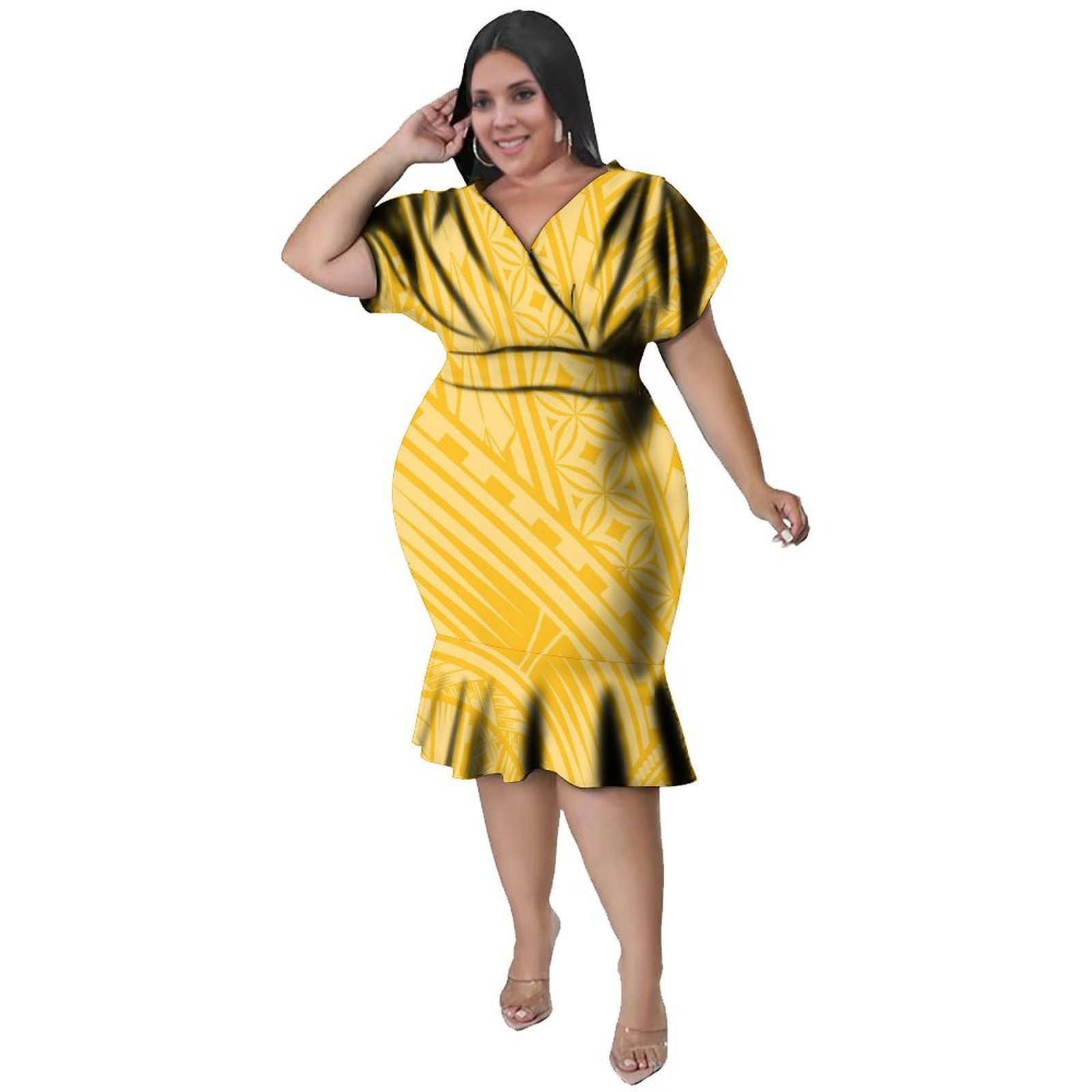 V-Neckline  Women'S Polynesian - đánh giá và giá Ethnic Fabric