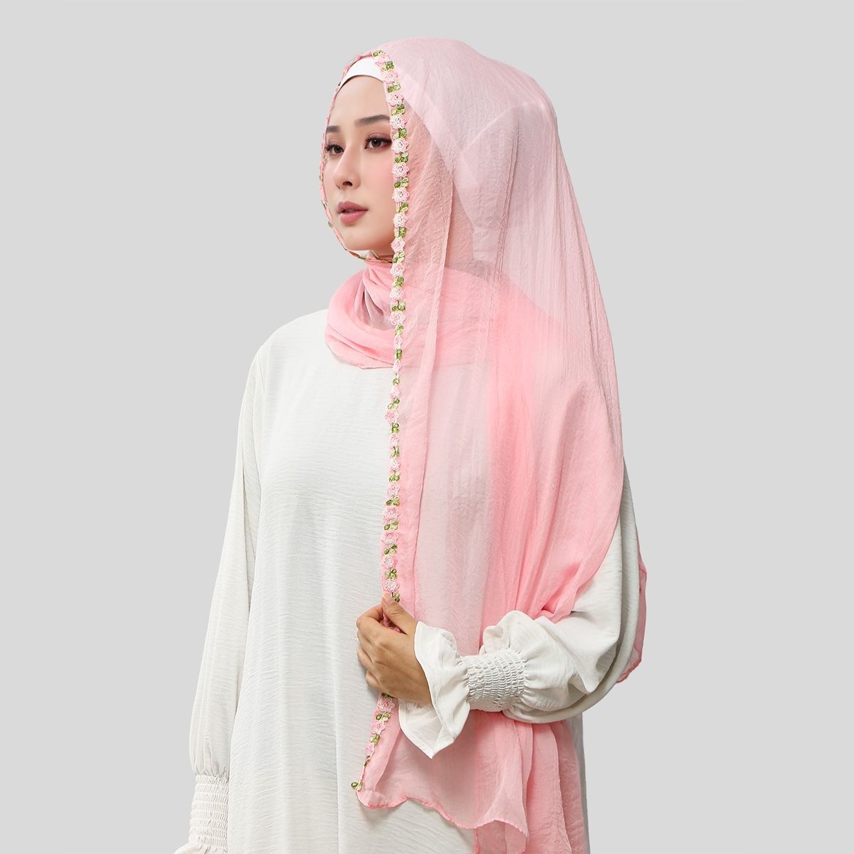 New Rose Embroidery Solid Colo - đánh giá và giá Ethnic Fashion For Ladies