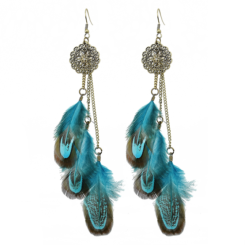 Bohemian Feather Earrings For  - đánh giá và giá Ethnic Indian Fashion