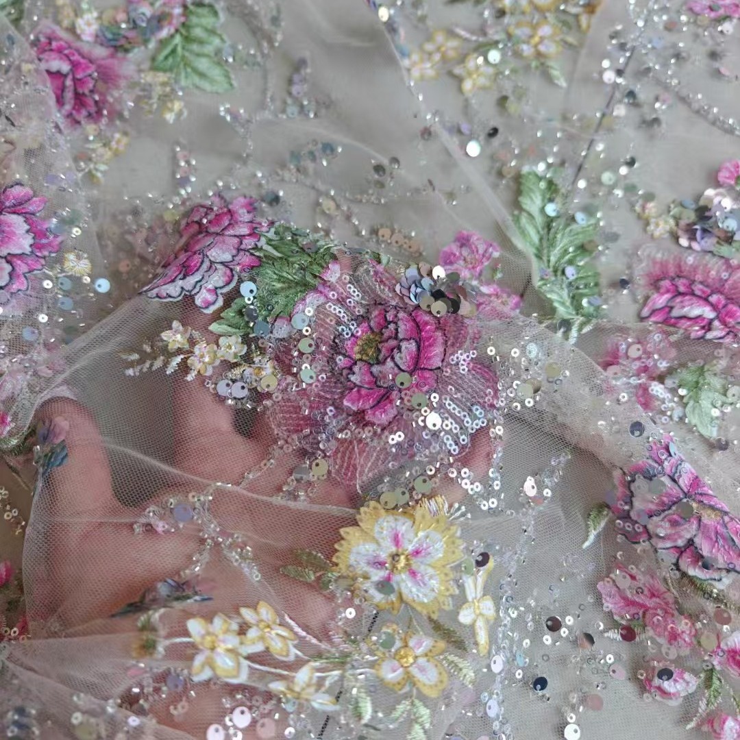 1M 120Cm Wide Luxury Beaded La - đánh giá và giá Ethnic Fabric