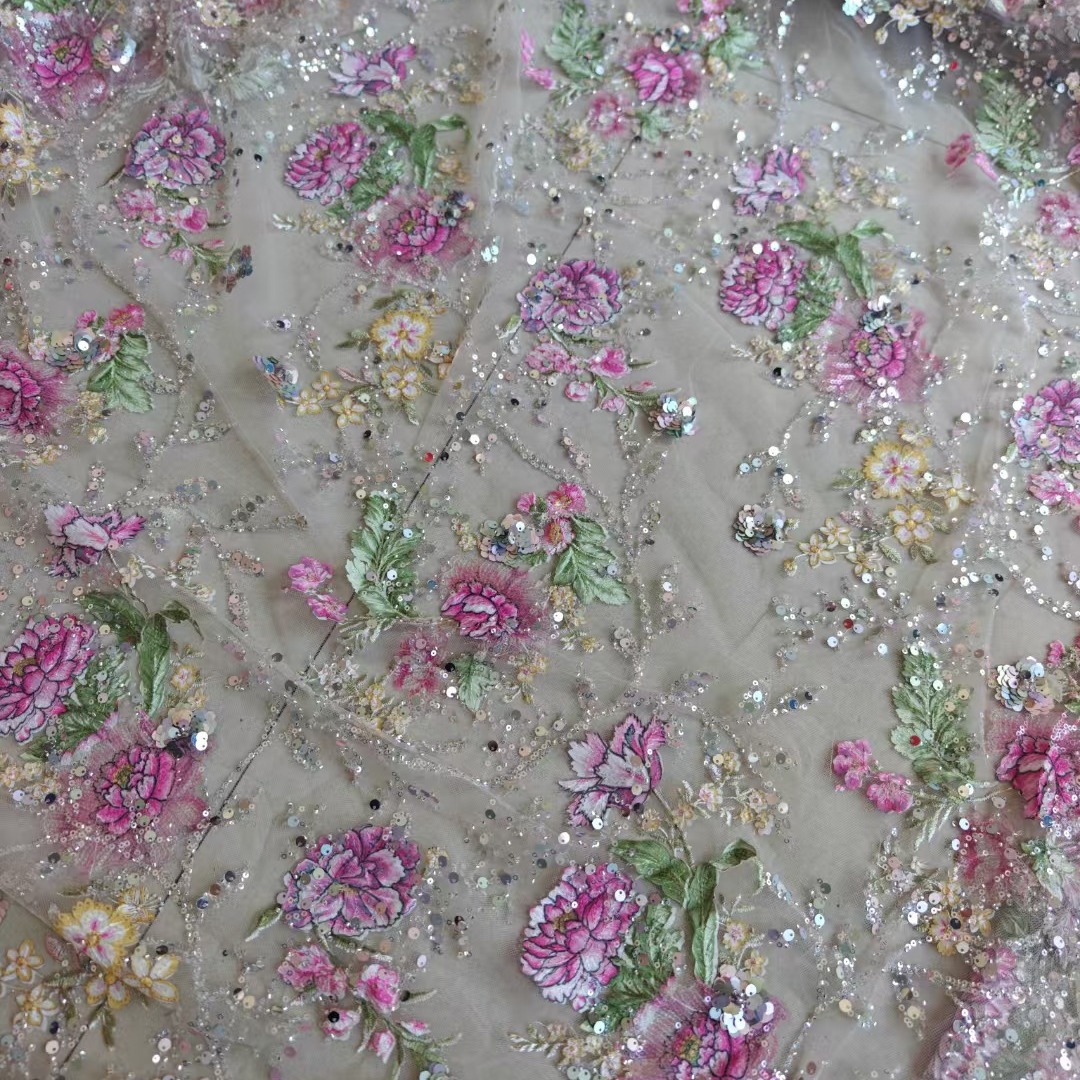 1M 120Cm Wide Luxury Beaded La - đánh giá và giá Ethnic Fabric