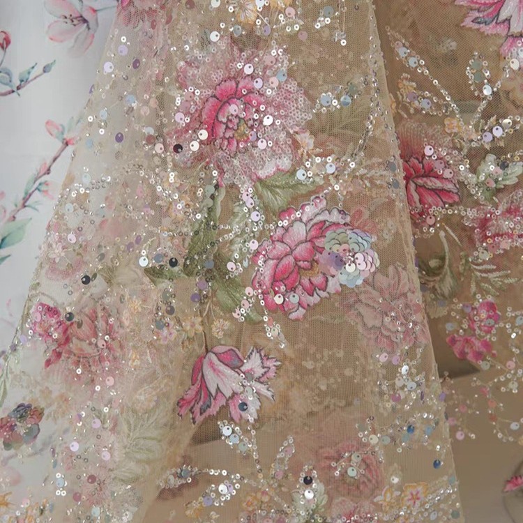 1M 120Cm Wide Luxury Beaded La - đánh giá và giá Ethnic Fabric