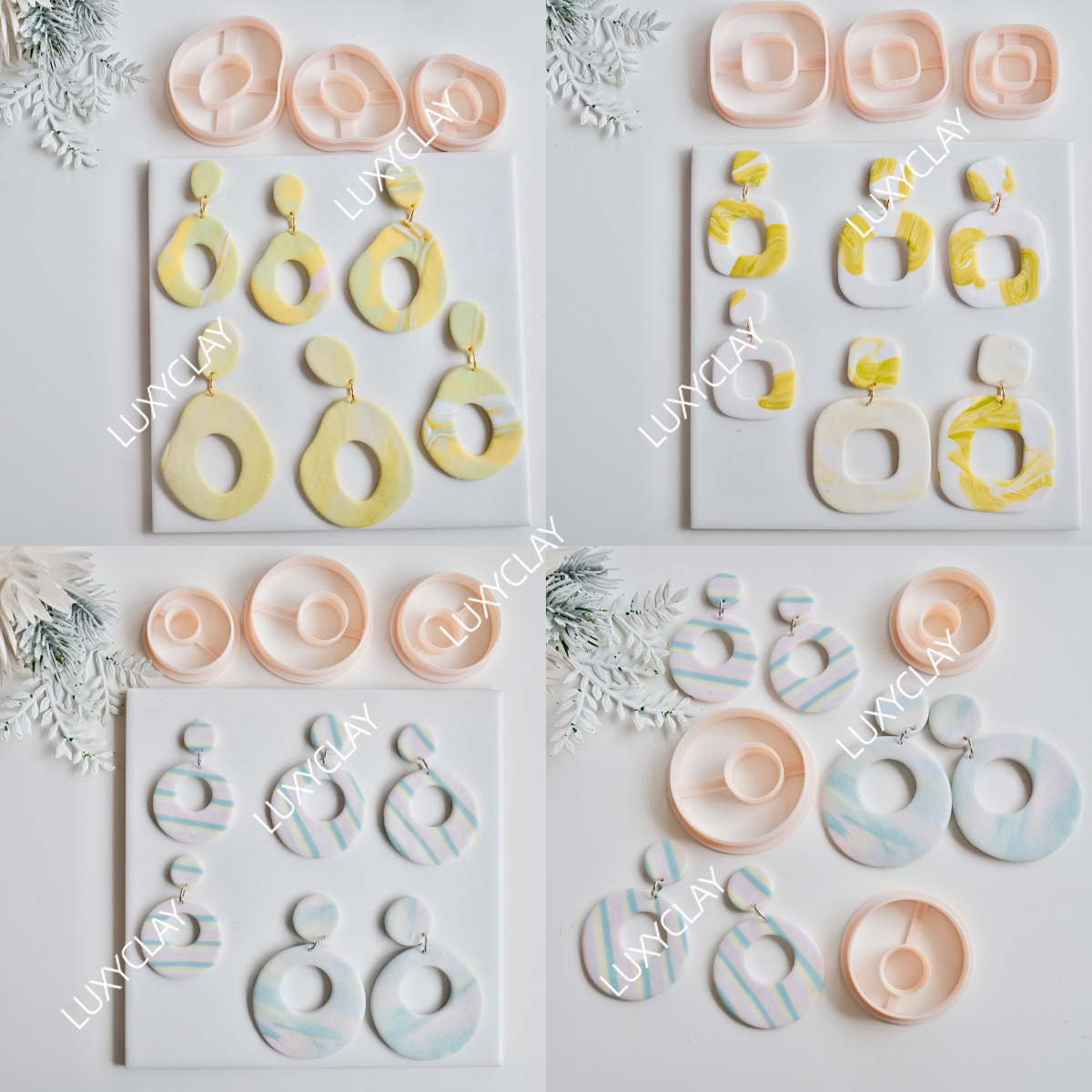 3pcs Hollow Circle Square Donu - đánh giá và giá Ethnic Fashion Jewellery